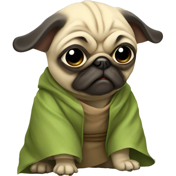 Yoda pug emoji