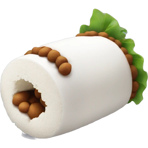 puttu a food which looks like a thick plain white cyinder emoji