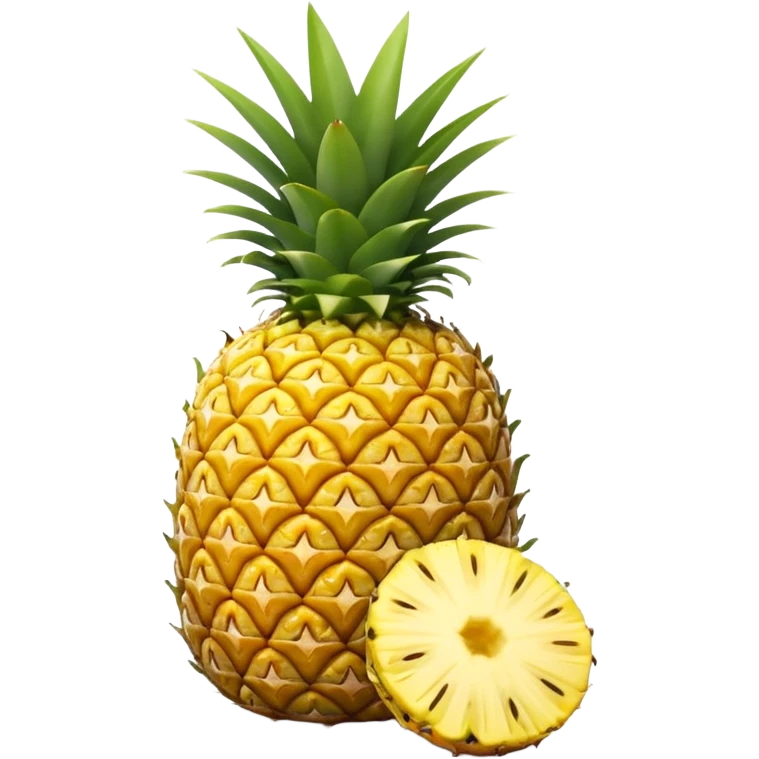 powerpoint logo  with pineapple slices emoji