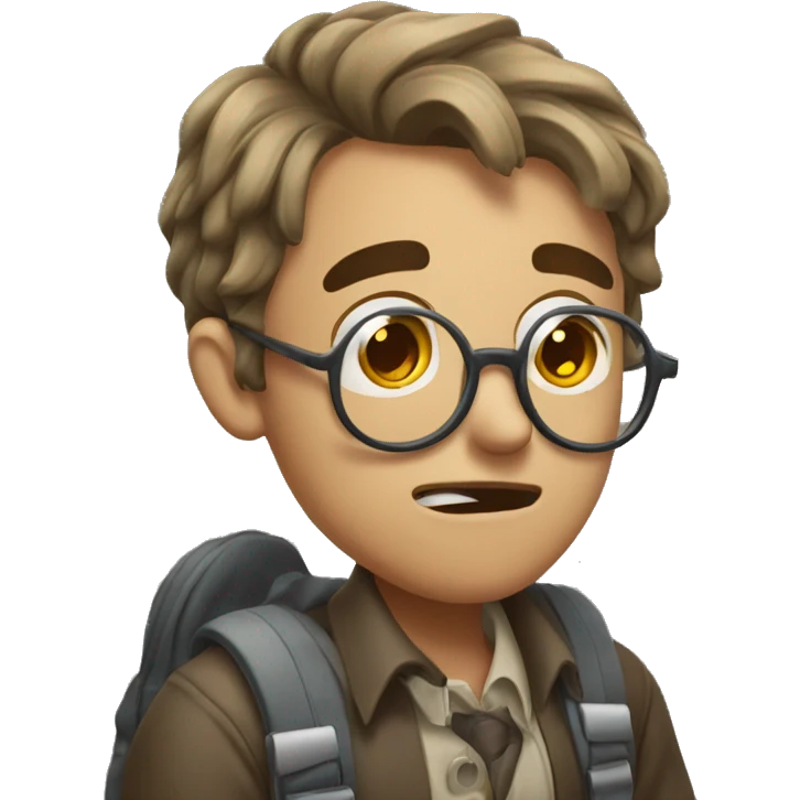 puzzled student emoji