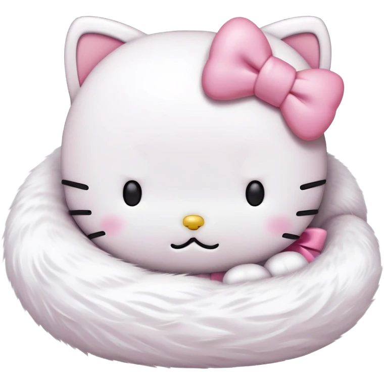 Hello kitty sleep  emoji