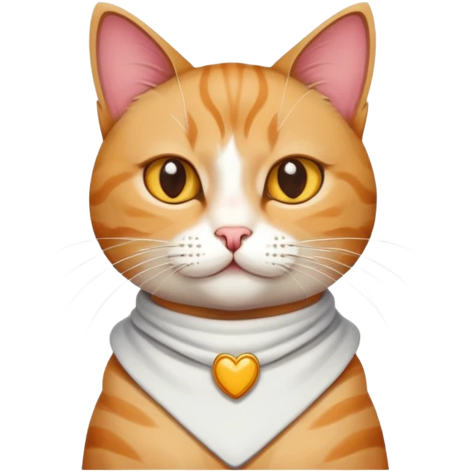 Cat with top emoji