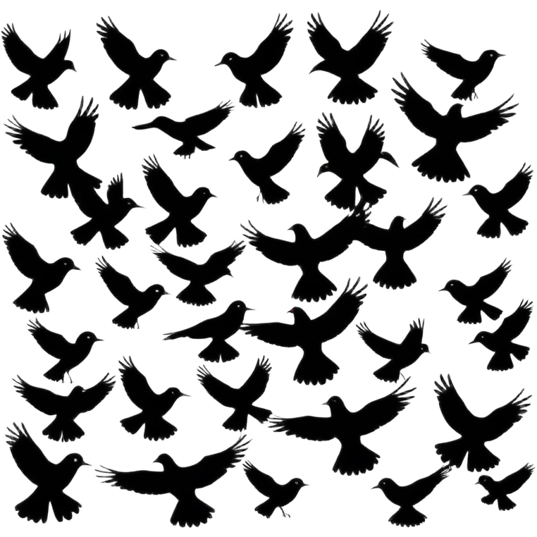 birds flying emoji