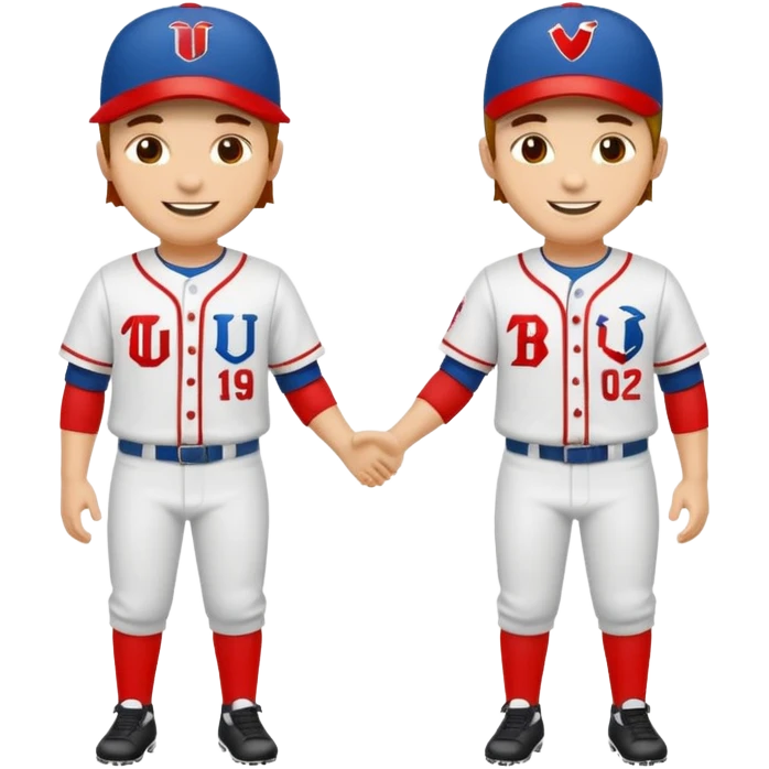quiero dos equipos enemigos de baseball  emoji