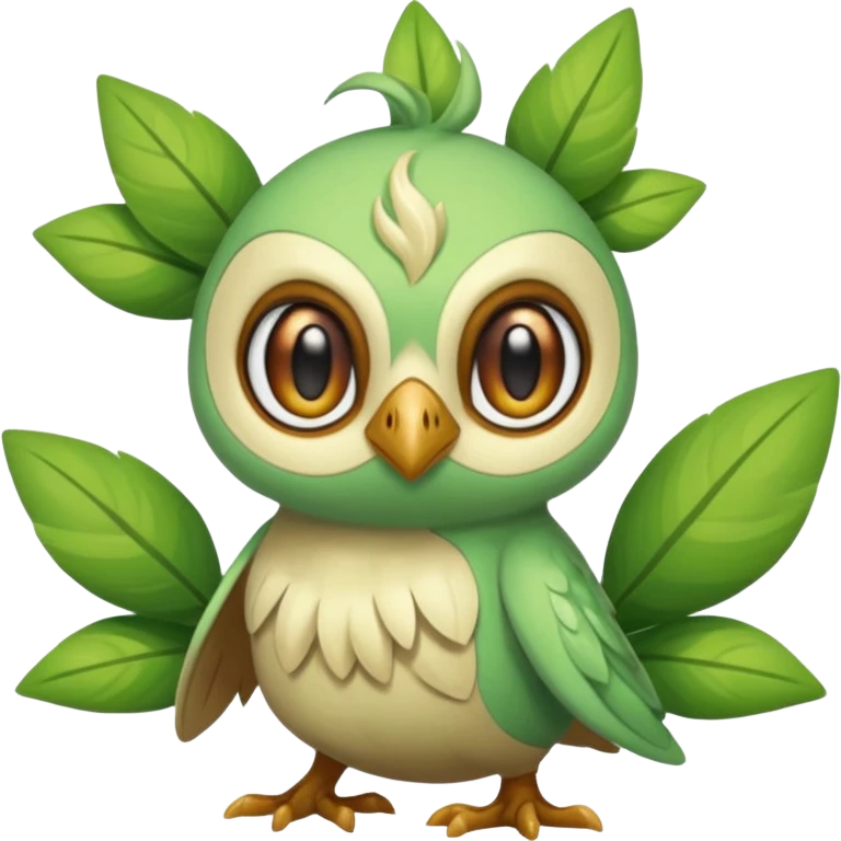  Fey Toony Rowlet-Grookey-Celebi-Amaura-Grovyle-Shaymin-fusion-hybrid emoji