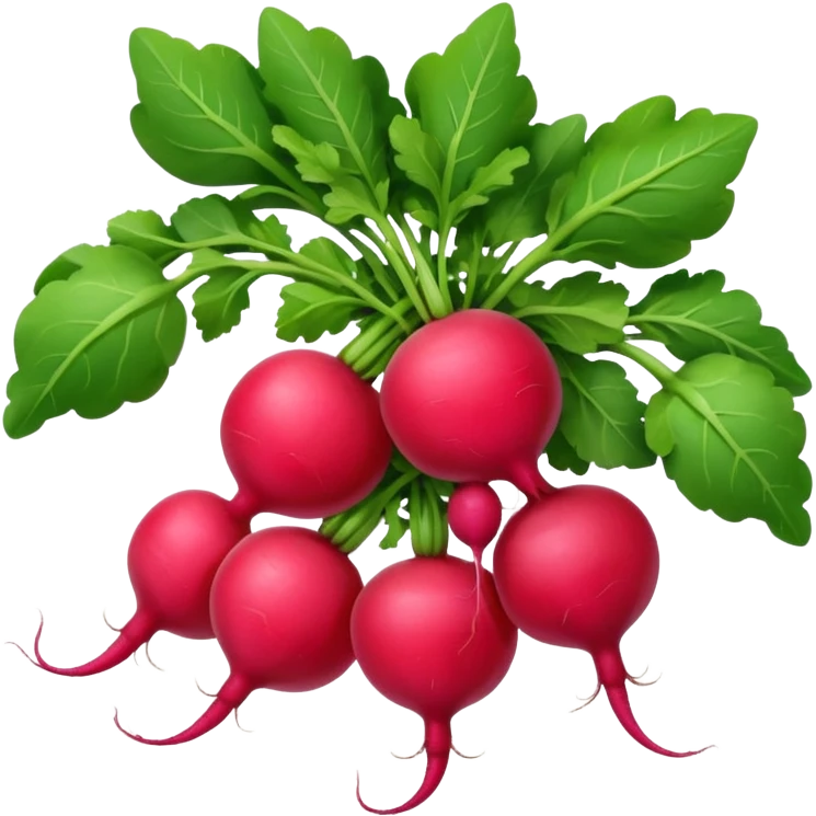 bunch of radish emoji