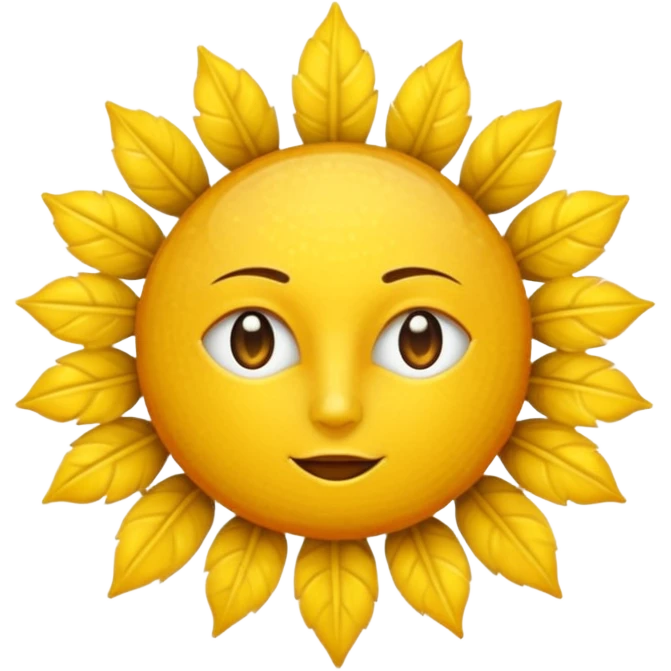sol con cara pensativa emoji