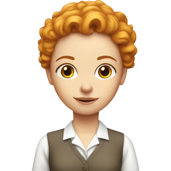 pretty angelic ginger teacher clean girl emoji
