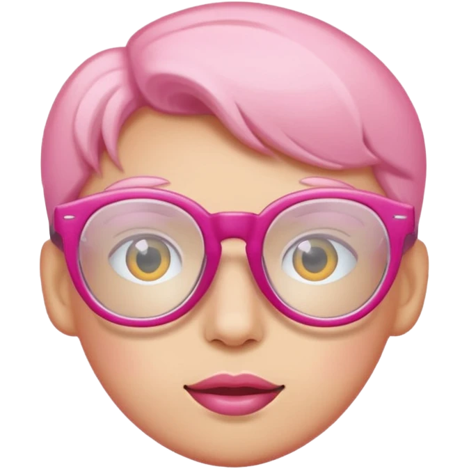  a barbie pink glasses emoji