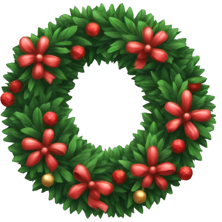 Christmas wreath no ornaments  emoji
