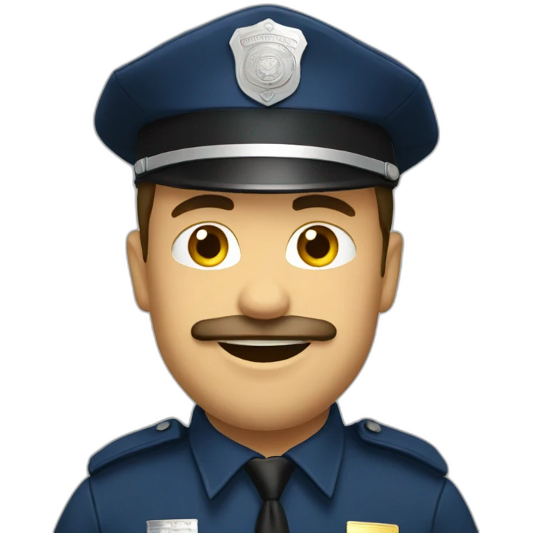 Cops French emoji