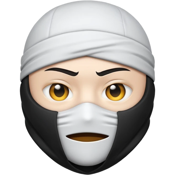Emoji ninja blanco emoji