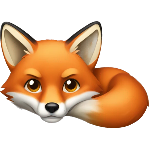 fox hiding emoji