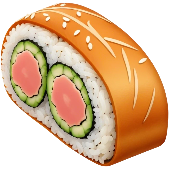 Crunchy tuna roll emoji
