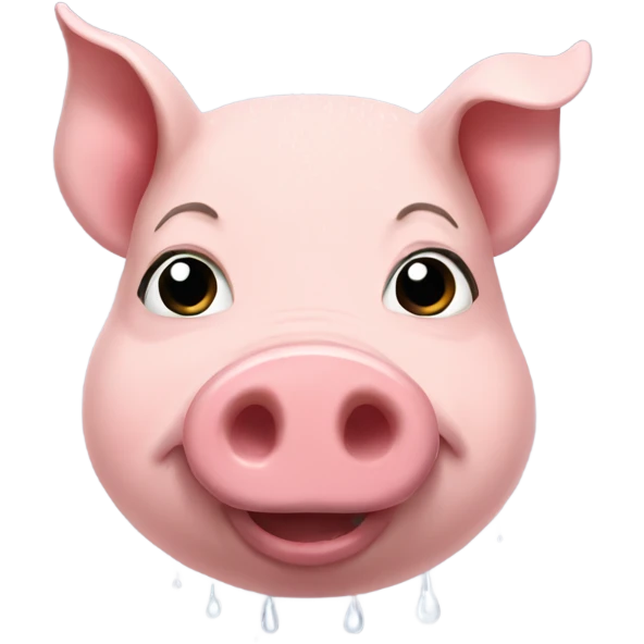 pig having a shower emoji