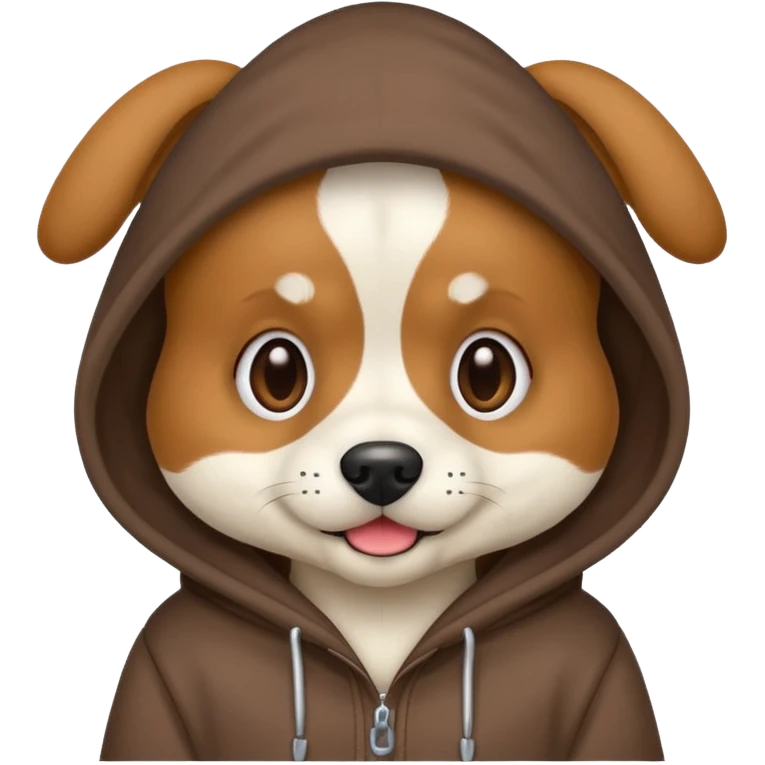 Dog with a hoodie  emoji
