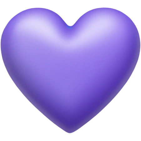 Purple periwinkle heart with stars around it  emoji