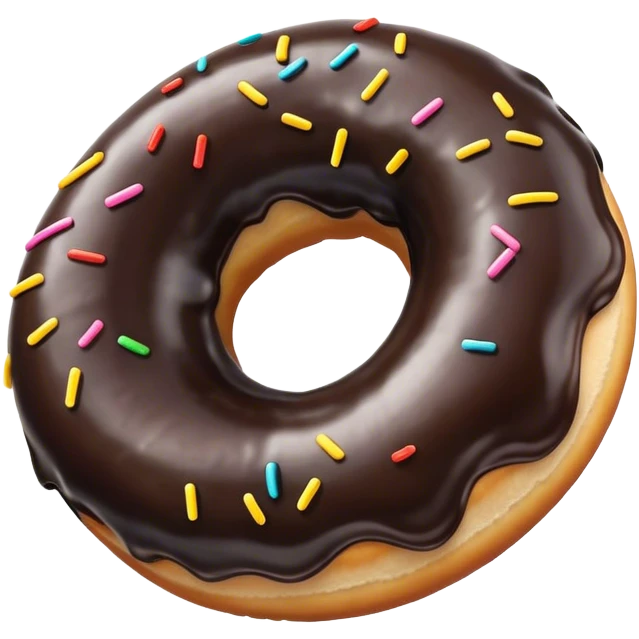 Black donut emoji