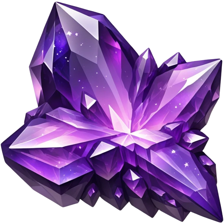 Jagged Amethyst Nebula Galaxy Crystal emoji