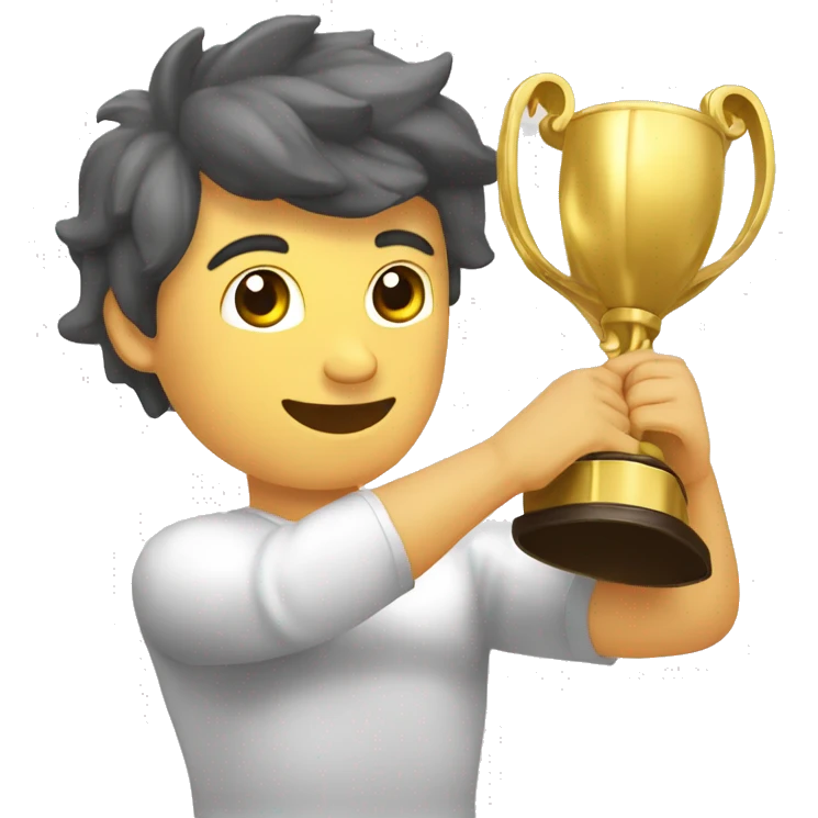 BRAZO MUSCULOSO SOSTENIENDO TROFEO emoji