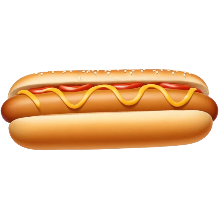 hotdog bun without sausage, just bread emoji