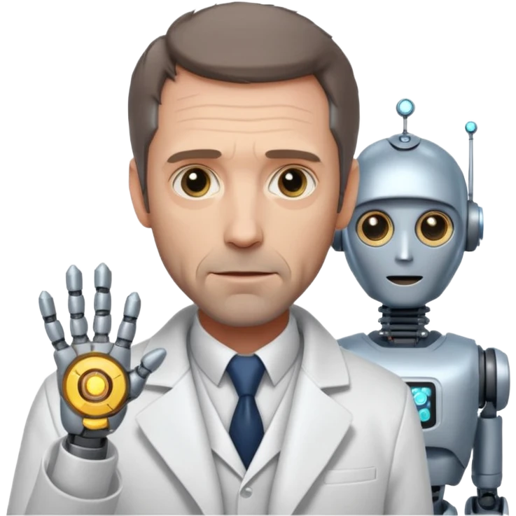 dr house with robot emoji