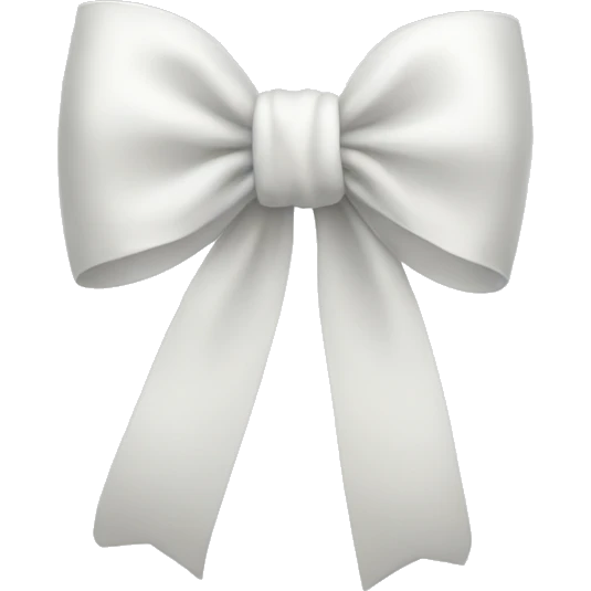 White bow emoji