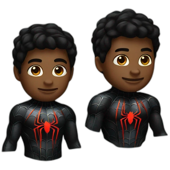 spiderman black suit emoji