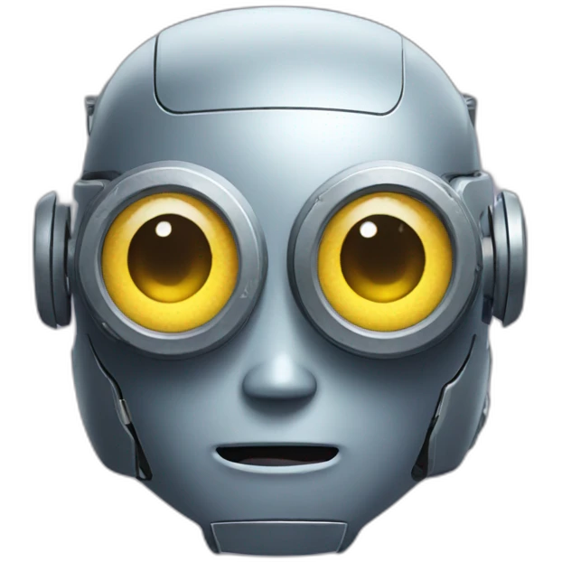 robot with stars in his eyes emoji