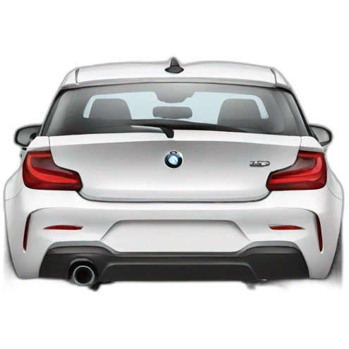White bmw 1 series emoji
