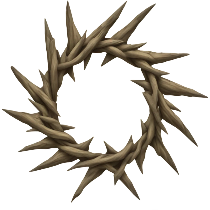 Crown of thorns emoji