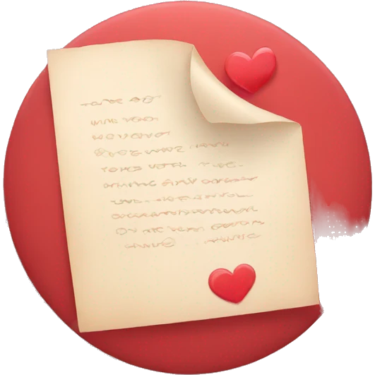 Love letter emoji