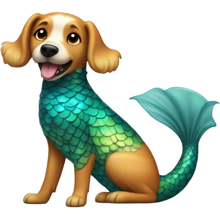 Mermaid dog  emoji