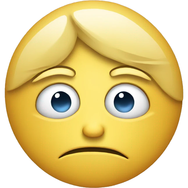 sad face with no money emoji