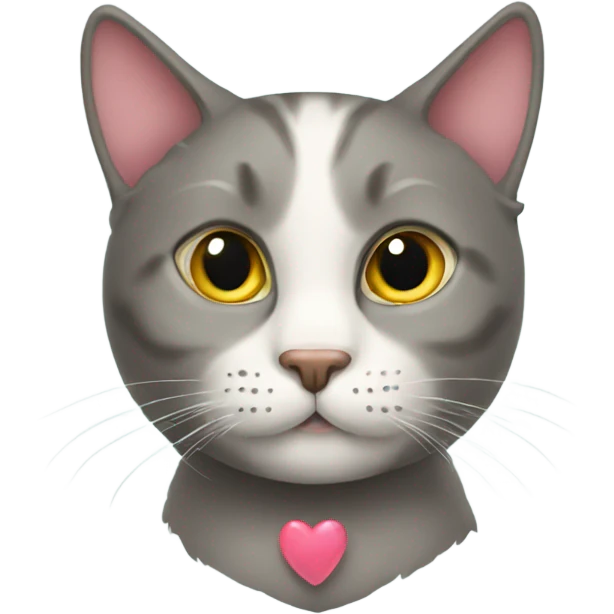 Cat with hearts  emoji