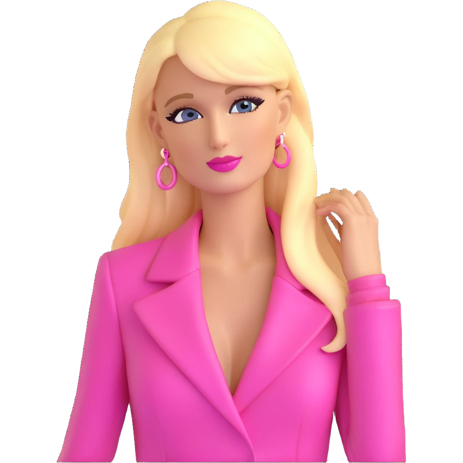 Paris Hilton with pink theme emoji