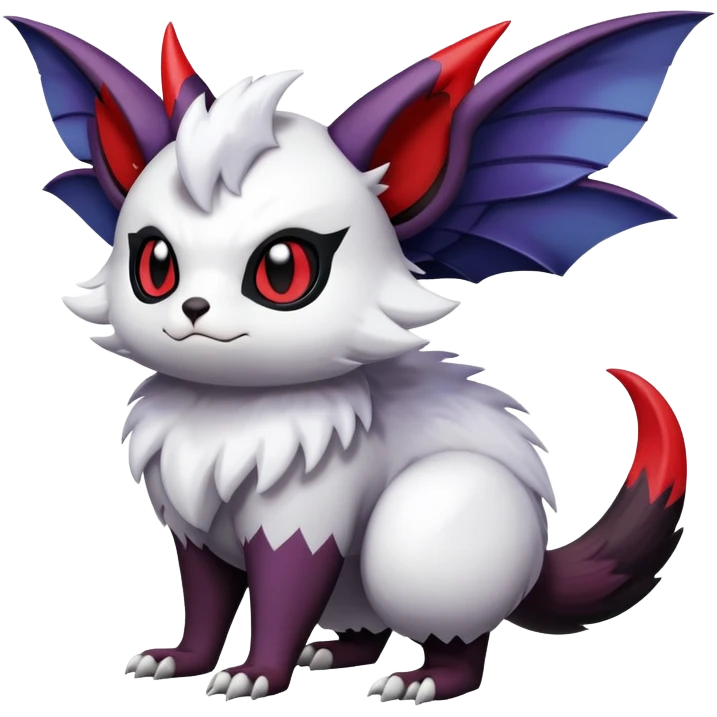 ShinyFurret-Absol-Noibat-Noivern-Hybrid (Full body) emoji