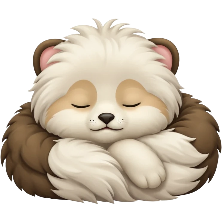 Animal sleeping cute emoji