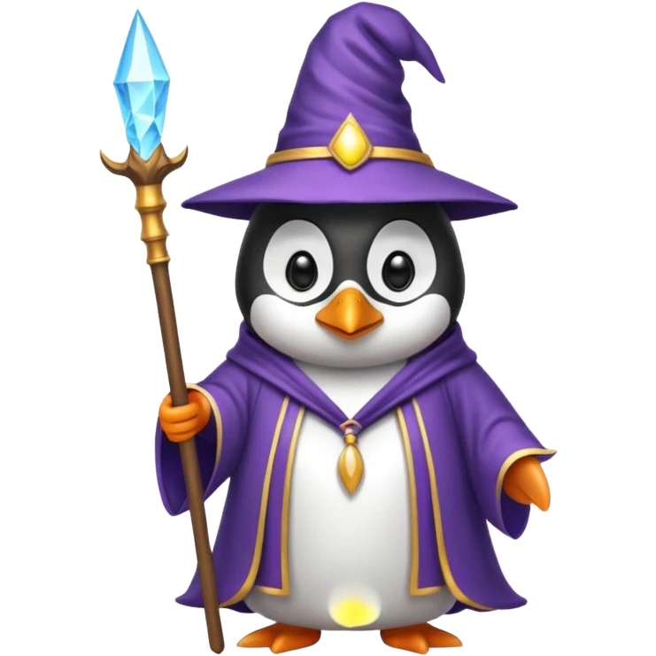 Penguin Wizard emoji