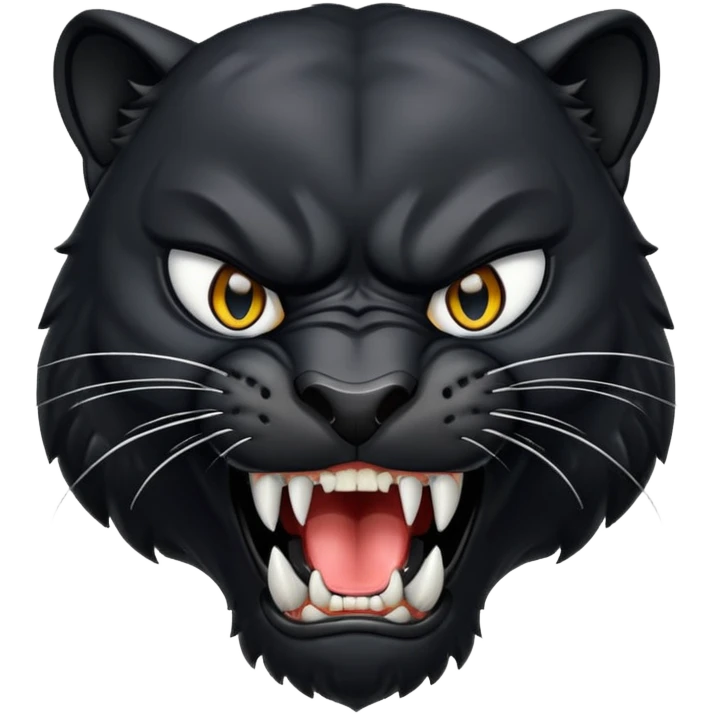 angry panther animal emoji