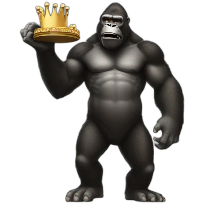king kong holding a tower emoji