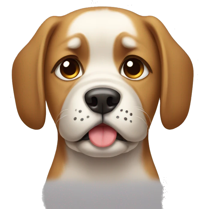 dog with sad crying face  emoji