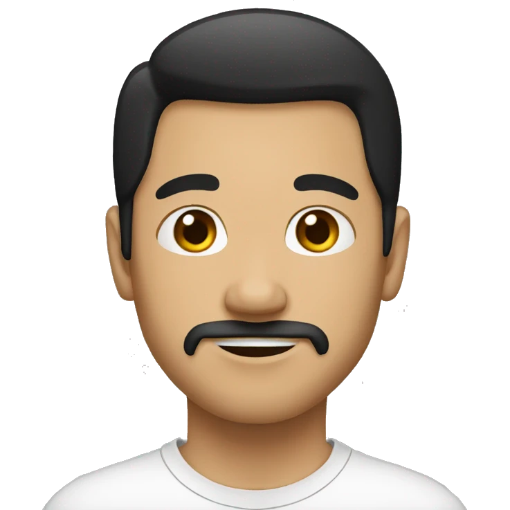 indonesian adult goatee no glasses black hair emoji
