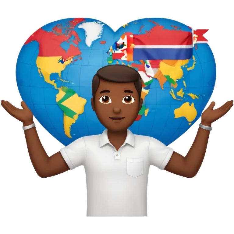 Anthony B with arms wide open 🙌🏾🔥 standing in front of world map 🌍🎶 with every flag 🇯🇲🇺🇸🇬🇧🇫🇷🇮🇳🇧🇷🇳🇬 saying ONE LOVE 💛💚❤️ to di world 🌐🦁👑 emoji