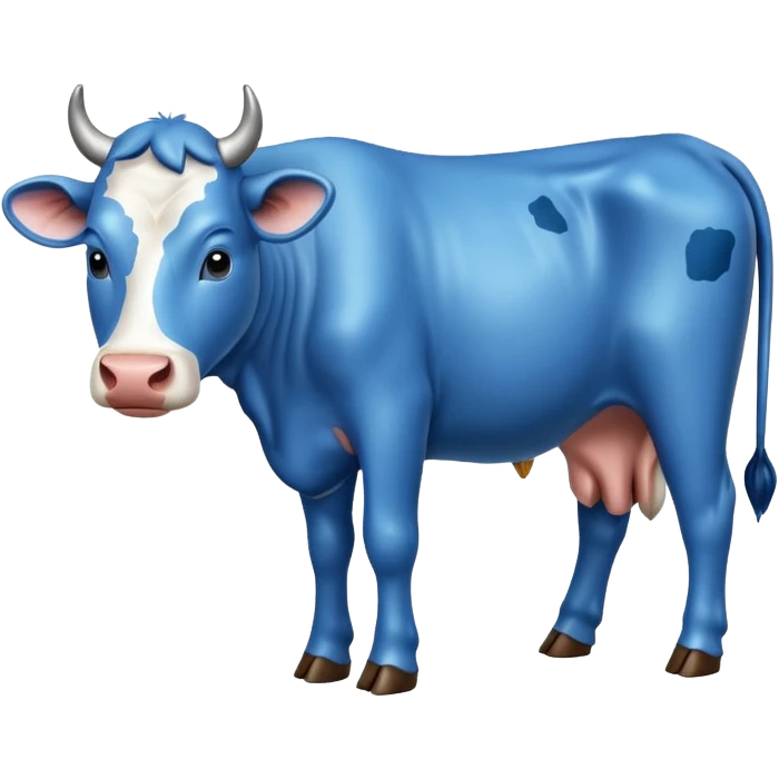 Vaca azul emoji