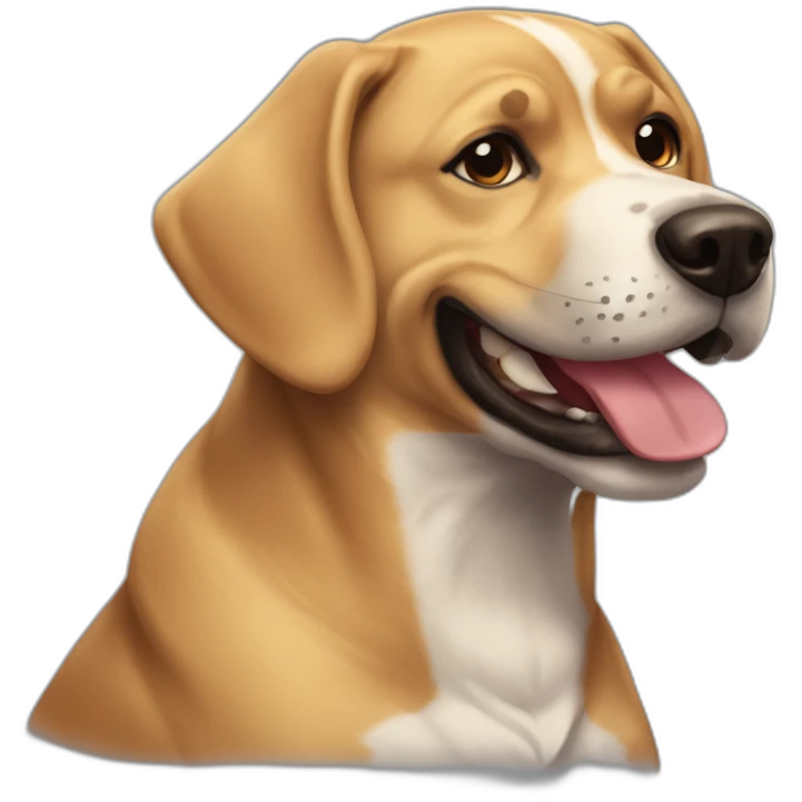 Perro boxador smile emoji