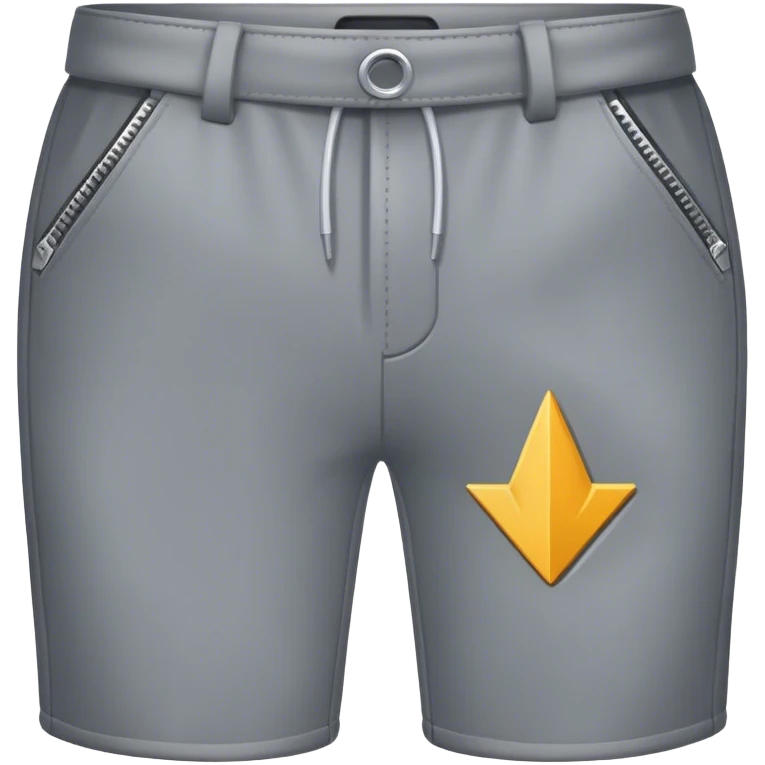 Grey Pants with hole where zip is located and arrow pointing at hole saying coinslot emoji
