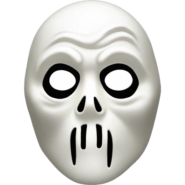 Ghostface mask pointing at you emoji