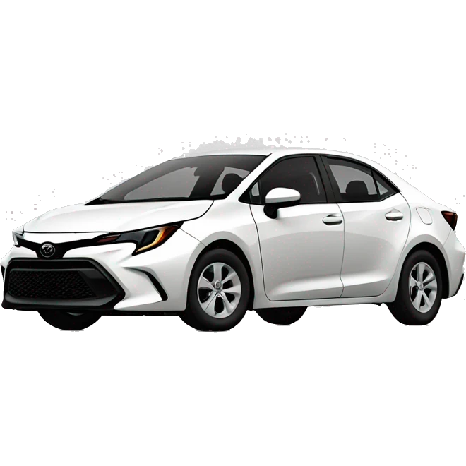 2022 white toyota corolla le emoji