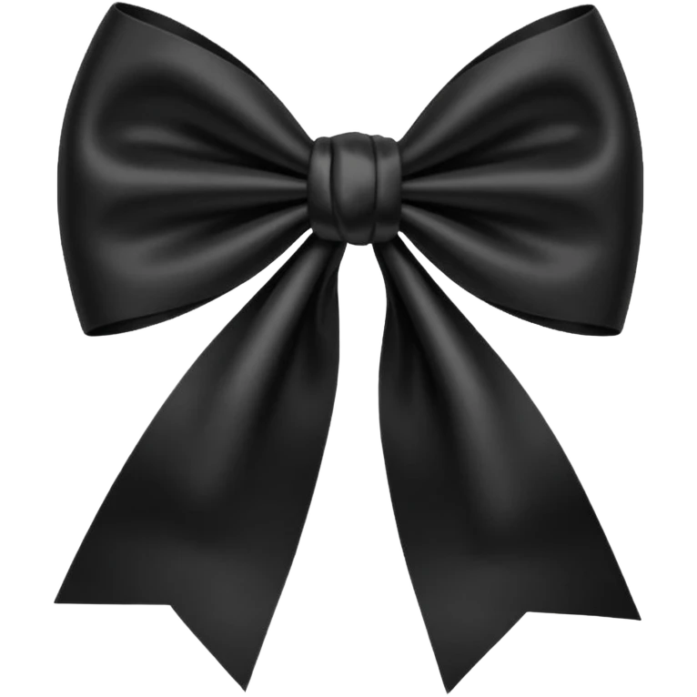 Black bow emoji